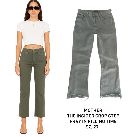 MOTHER THE INSIDER STEP CROP FRAY IN KILLING TIME 27" - Picture 1 of 6